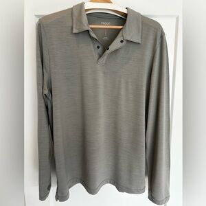 Proof 72-Hour Merino Long Sleeve Polo Shirt Size XL